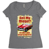 sell midget ideal christmas gift or present Women's Triblend Scoop T-shirt