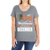 Halloween Kings Are Born In December Ladies Curvy T-Shirt