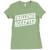 challenge accepted t shirt Ladies Fitted T-Shirt