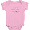 kung fu fighting Baby Bodysuit