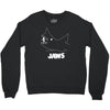jaws chalk board movie licensed cotton blend adult Crewneck Sweatshirt