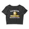 bachelor party drinking team wedding groomsmen bridal funny Crop Top