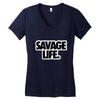 savege life Women's V-Neck T-Shirt