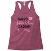 Happy Fathers Day Daddy! Baby Girl Any Name Customized Racerback Tank