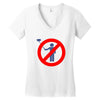 no selfie sticks girls Women's V-Neck T-Shirt