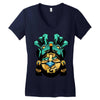 warrior aztec Women's V-Neck T-Shirt
