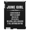 Super June Girl iPad 3 and 4 Case