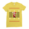 ugly super mario christmas Ladies Fitted T-Shirt