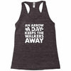 an arrow a day zombie dary Racerback Tank