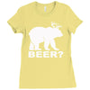 bear deer beer Ladies Fitted T-Shirt