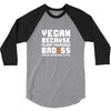 Vegan Because Plant Powered Badass Was Not an Offical Tittle Full 3/4 Sleeve Shirt