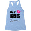 best friends forever Racerback Tank