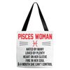 Pisces Woman Tote Bags