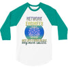 network engineer just like a re   men's 3/4 Sleeve Shirt