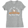 leave me talking to my horse today Ladies Fitted T-Shirt