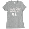 i don't care who dies in a movie Ladies Fitted T-Shirt