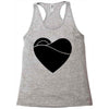 black heart Racerback Tank
