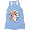 Heart And Flowers Racerback Tank