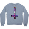 inverted galaxy cross funny  religion banter space fashion new Crewneck Sweatshirt