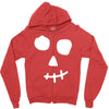 face skull Zipper Hoodie