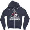 battle ground chicken dinner Zipper Hoodie