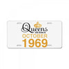 queens are born in october 1969 License Plate