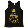 uomo dakar stampa oro moto deserto parigi africa sport Tank Top
