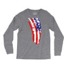 july 4th flag Long Sleeve Shirts
