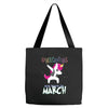 Unicorns are Born in March Dabbing Tote Bags