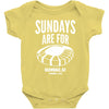 sundays are for football foot ball Baby Onesie