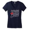 safety first drink with a nurse Women's V-Neck T-Shirt