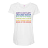 earth is not flat Maternity Scoop Neck T-shirt