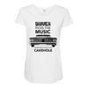 driver picks the music passenger shuts his cakehole Maternity Scoop Neck T-shirt