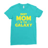 Best Mom in the Galaxy Ladies Fitted T-Shirt