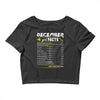 December Girl Facts Sagittarius Crop Top