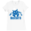 time to make the biscuits Ladies Fitted T-Shirt