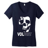 volbeat danish rock band cool skull Women's V-Neck T-Shirt