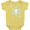 skull snowflakes alternative christmas jumper Baby Onesie