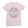 go vegan 3 Ladies Fitted T-Shirt