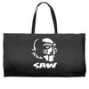 saw puppe horror Weekender Totes