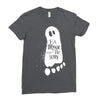 eat drink and be scary Ladies Fitted T-Shirt