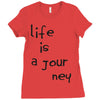 life is a journey Ladies Fitted T-Shirt