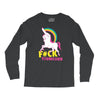 gay pride f#ck younicorn funny rude unicorn Long Sleeve Shirts
