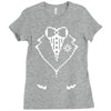 pixel tuxedo Ladies Fitted T-Shirt