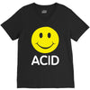 acid house smiley face 90's rave club hardcore party V-Neck Tee