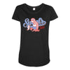 sports sloth Maternity Scoop Neck T-shirt