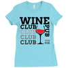 Wine Club pub Ladies Fitted T-Shirt