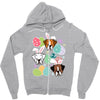 easter boxer Zipper Hoodie
