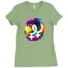 lesbian pride dragon Ladies Fitted T-Shirt