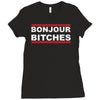 bonjour bitches Ladies Fitted T-Shirt